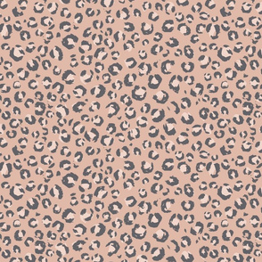 Medium // 2020 Animal Print faded feel dusty pink peach leopard print