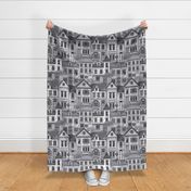 Town house toile grey
