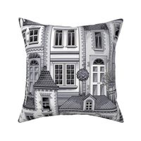 Town house toile grey