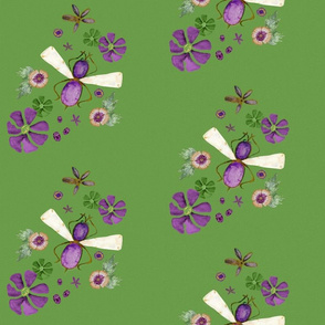 Suffragette jewel floralrepeat