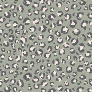 Mini micro // 2020 Animal Print faded feel sage leopard print