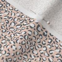Mini Leopard Animal Print in Peach Blush