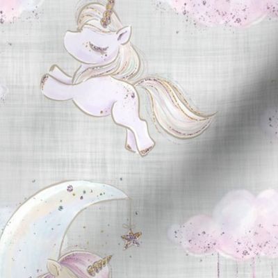 unicorn new grey linen