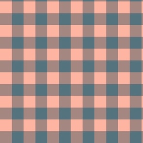 buffalo plaid - pink and navy