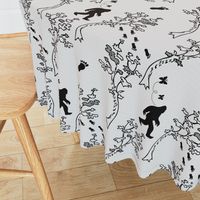 Bigfoot Sasquatch Off the Wall Toile