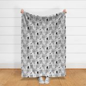 Bigfoot Sasquatch Off the Wall Toile