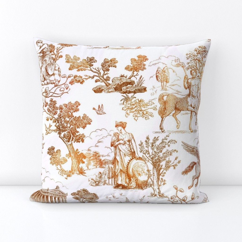 Greek Mythology Toile brown ombre