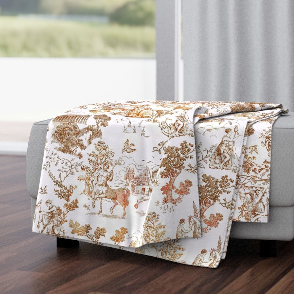 Greek Mythology Toile brown ombre