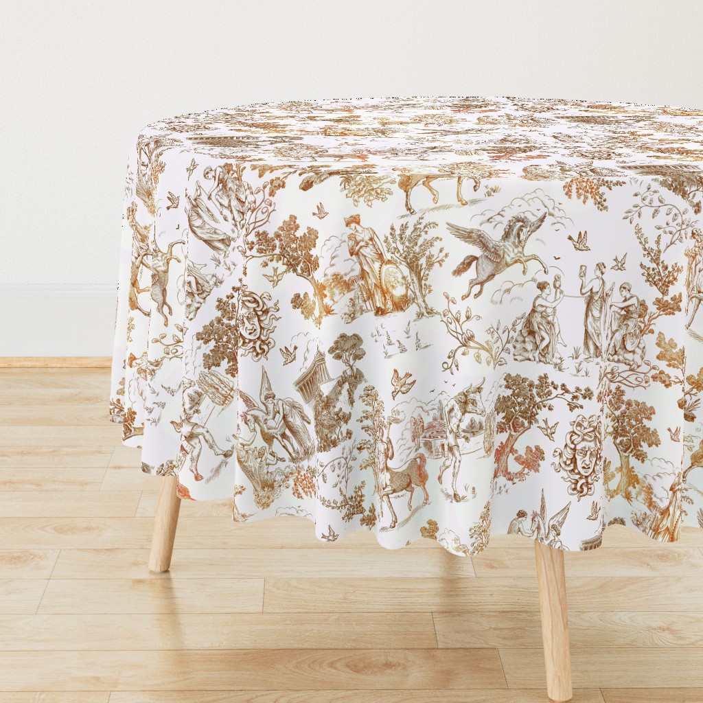 Greek Mythology Toile brown ombre