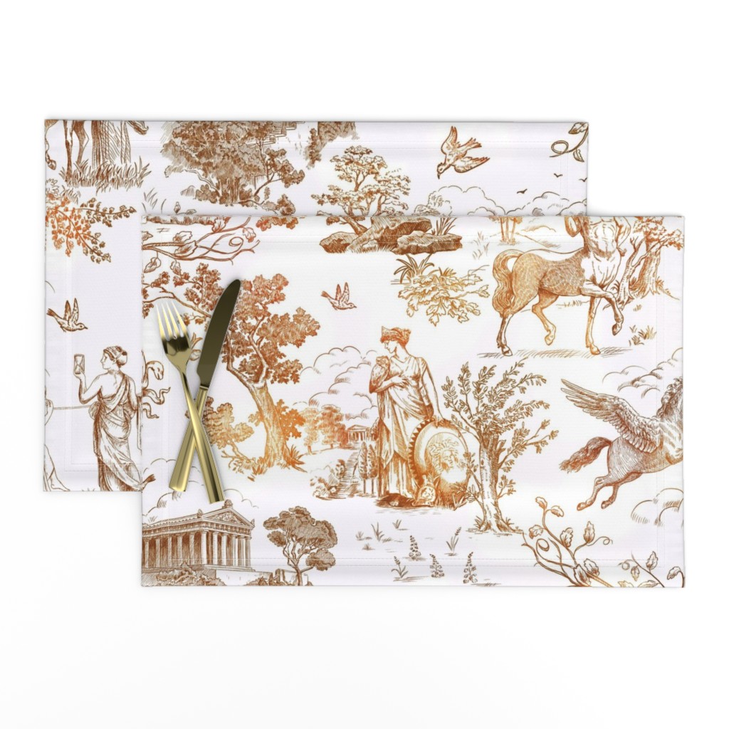 Greek Mythology Toile brown ombre