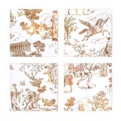 Greek Mythology Toile brown ombre