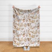 Greek Mythology Toile brown ombre