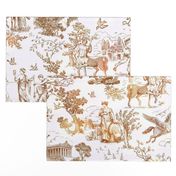 Greek Mythology Toile brown ombre