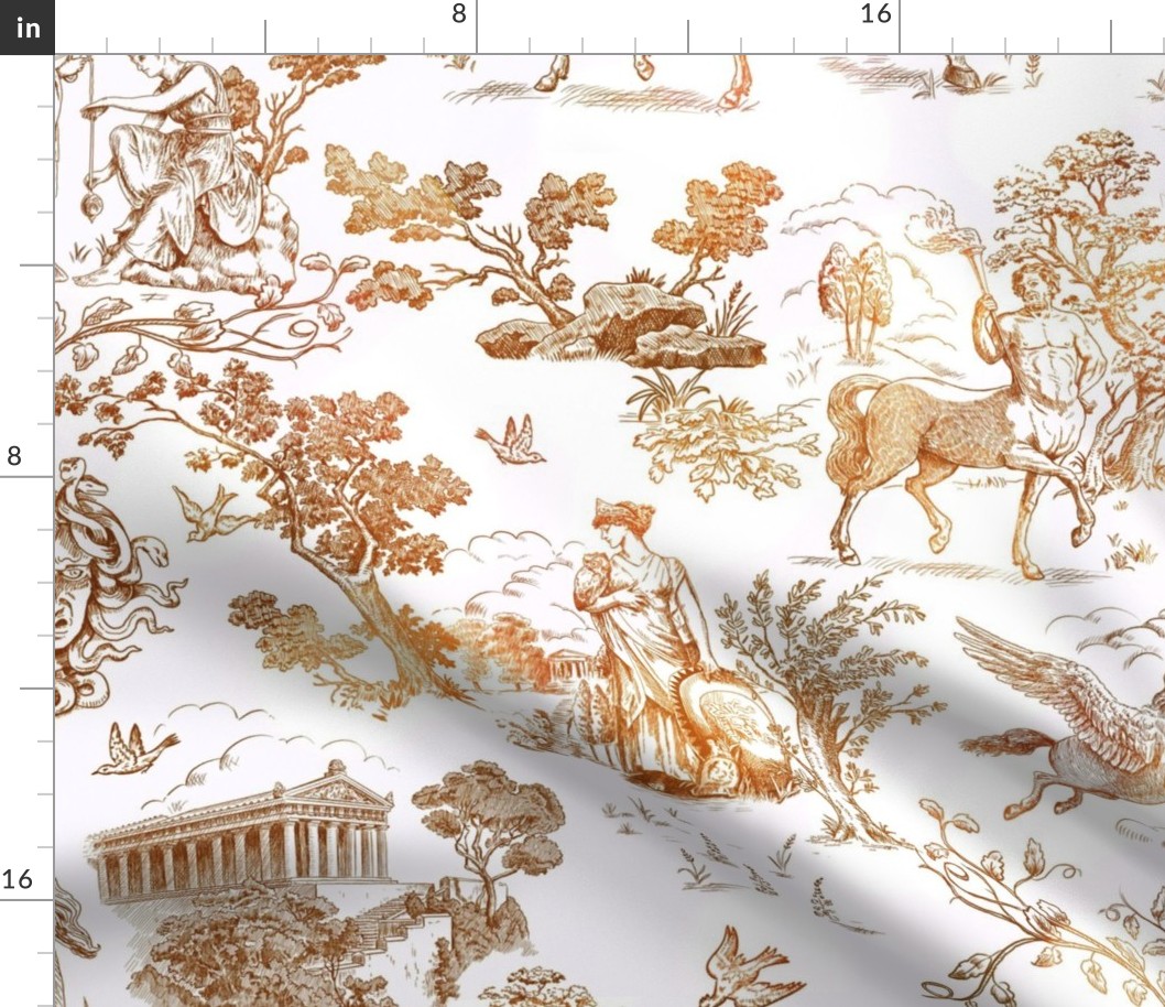 Greek Mythology Toile brown ombre