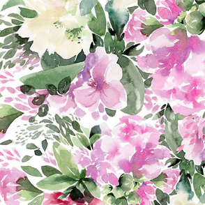 Watercolor Loose Florals