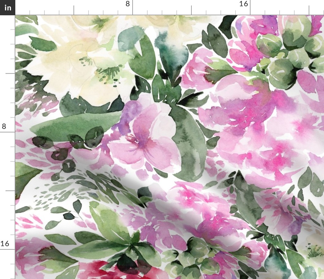 Watercolor Loose Florals