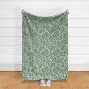 Toile Just Iris Small | Navy+White+Celery Green