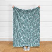 Toile Just Iris Small | Navy+White+Light Teal