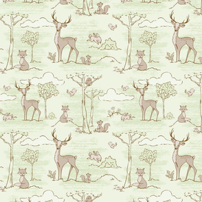 Toile My Forest Friends