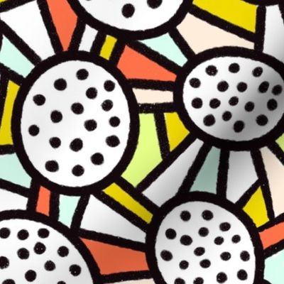 Bold and Blocky Dotty Circles