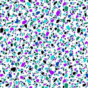 Terrazzo Blue and Purple in tiny size