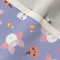 Pastel Kawaii Halloween bat pattern