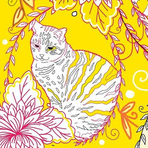 Catto Toile cats toile de jouy 