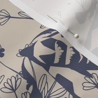 Meadow toile | light latte blue