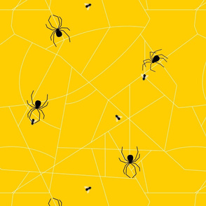 Spiders n flies yellow