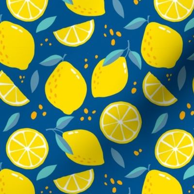 Fruit Lemons_Modern blue