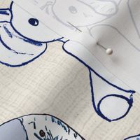 Off the Wall Toy Toile Wallpaper