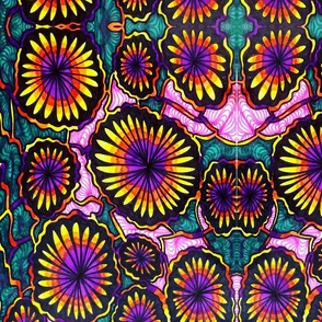 Psychedelic floral