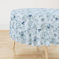 Dog Park Toile // Navy (Large Scale)