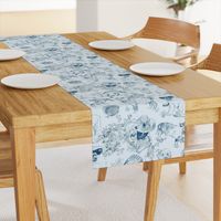 Dog Park Toile // Navy (Large Scale)