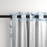 Dog Park Toile // Navy (Large Scale)