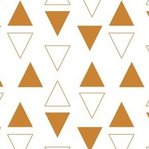 mustard triangles 1 inch