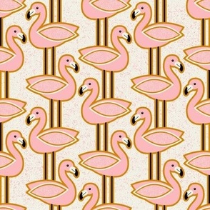 Normal scale • Mid century flamingo