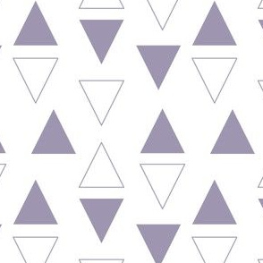 heirloom lilac triangles 1 inch