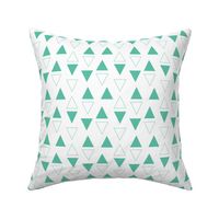 Biscay Green triangles 1 inch