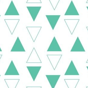 Biscay Green triangles 1 inch