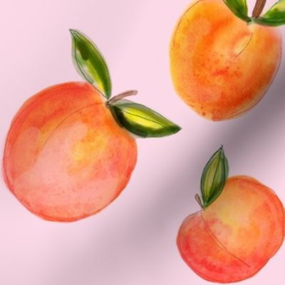 Peachy Keen Watercolor  // Blush 