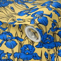 Toile Just Iris | Medium Yellow+Royal Blue+Black