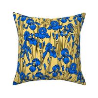 Toile Just Iris Small | Medium Yellow+Royal Blue+Black