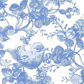 Clover,  Bird and Butterfly Toile 