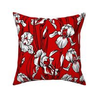 Toile Just Iris | Red+Black+White