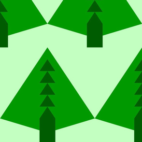 Mod Green Trees