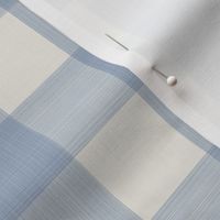 1.5" Buffalo Plaid Soft Blue and Cream