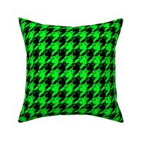 cat houndstooth black and neon green