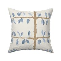  Cream Soft Blue Espalier Branch