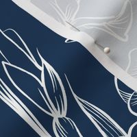 Toile Twilight Iris | Navy+White